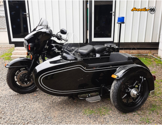 Sidecar Kit for Harley Davidson – Black Touring Police Edition